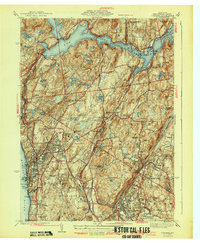 Ossining 1943 topographic map thumbnail