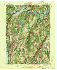 Ossining 1943 topographic map thumbnail
