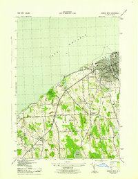 Oswego West 1943 topographic map thumbnail