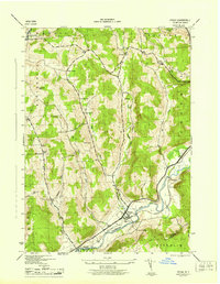 Otego 1945 topographic map thumbnail