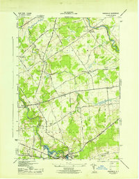 Parishville 1943 topographic map preview