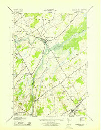 Rensselaer Falls 1943 topographic map thumbnail