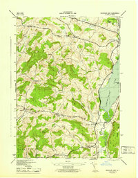 Schuyler Lake 1945 topographic map thumbnail