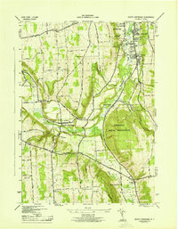 South Onondaga 1943 topographic map thumbnail
