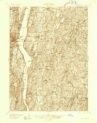 Rhinebeck 1934 topographic map thumbnail