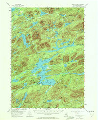 Raquette Lake 1954 topographic map thumbnail
