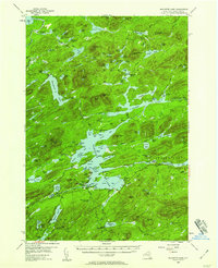 Raquette Lake 1954 topographic map thumbnail