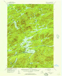 Raquette Lake 1954 topographic map thumbnail