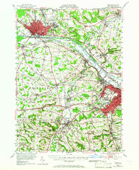 Rome 1947 topographic map thumbnail