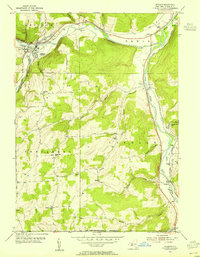Addison 1953 topographic map thumbnail