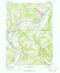 Afton 1957 topographic map thumbnail