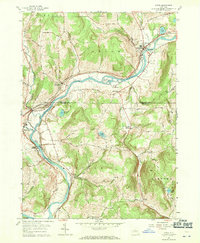 Afton 1957 topographic map thumbnail