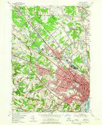 Albany 1953 topographic map thumbnail