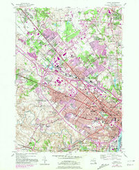 Albany 1953 topographic map thumbnail