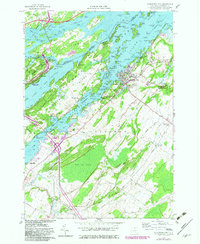 Alexandria Bay 1958 topographic map thumbnail