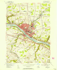 Amsterdam 1954 topographic map thumbnail