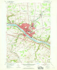 Amsterdam 1954 topographic map thumbnail