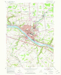 Amsterdam 1954 topographic map thumbnail
