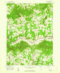 Ashland 1945 topographic map thumbnail