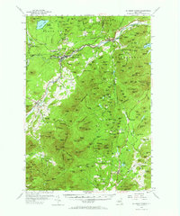 Au Sable Forks 1953 topographic map thumbnail