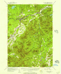 Au Sable Forks 1953 topographic map preview