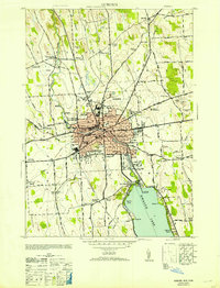 Auburn 1953 topographic map thumbnail
