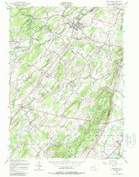 Pine Bush 1956 topographic map preview