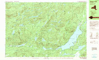 Piseco Lake 1990 topographic map thumbnail