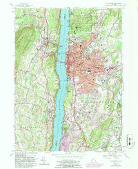 Poughkeepsie 1957 topographic map thumbnail