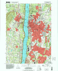 Poughkeepsie 1995 topographic map thumbnail