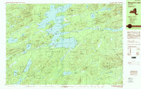 Raquette Lake 1989 topographic map thumbnail