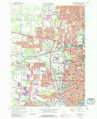 Rochester West 1971 topographic map thumbnail