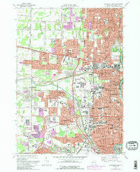 Rochester West 1971 topographic map thumbnail
