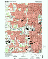 Rochester West 1994 topographic map thumbnail