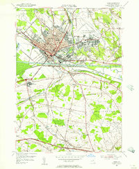 Rome 1955 topographic map thumbnail