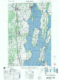 Rouses Point 2000 topographic map thumbnail