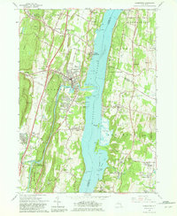 Saugerties 1963 topographic map thumbnail
