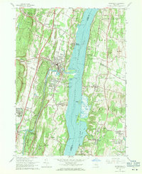 Saugerties 1963 topographic map thumbnail