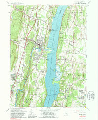 Saugerties 1963 topographic map thumbnail