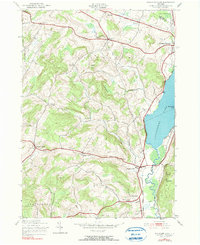 Schuyler Lake 1943 topographic map thumbnail