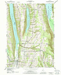 Springwater 1942 topographic map thumbnail