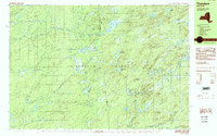 Thendara 1989 topographic map thumbnail