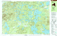 Upper Saranac Lake 1999 topographic map thumbnail