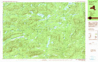 West Canada Lakes 1990 topographic map thumbnail