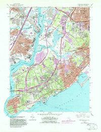 Arthur Kill 1966 topographic map thumbnail