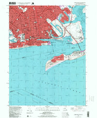 Coney Island 1995 topographic map thumbnail