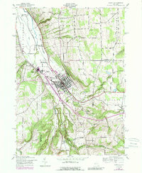 Dansville 1942 topographic map thumbnail
