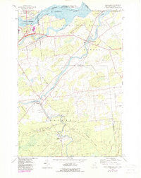 Hogansburg 1964 topographic map thumbnail