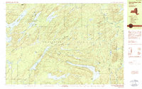 Honnedaga Lake 1989 topographic map thumbnail