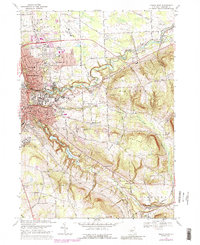 Ithaca East 1969 topographic map thumbnail